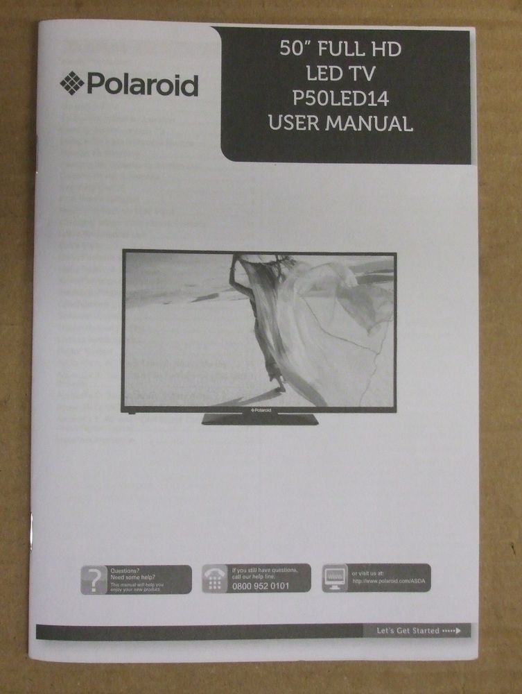 753x1000 Polaroid P50led14 Genuine 50 Tv User Guide Operating Instructions - Led Tv Sketch
