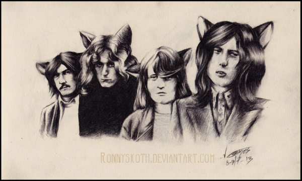 600x360 Led Zeppelin Sketch By Ronnyskoth - Led Zeppelin Sketch