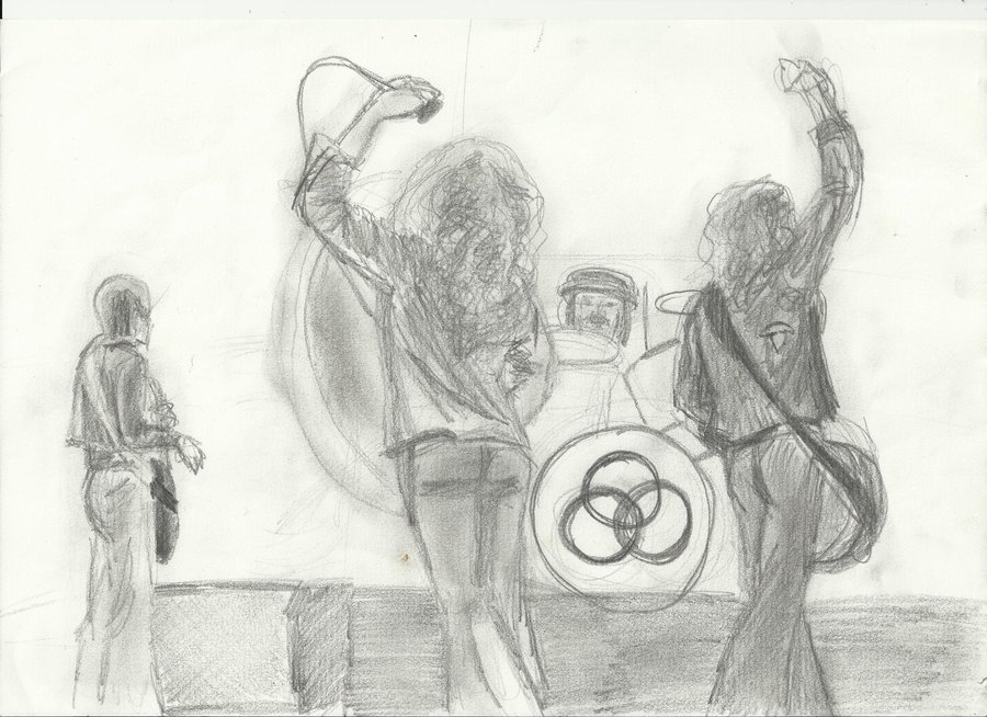 Led Zeppelin Sketch at PaintingValley.com | Explore collection of Led ...