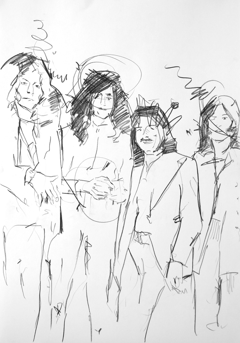 800x1143 Artwork By Detlev Foth - Led Zeppelin Sketch