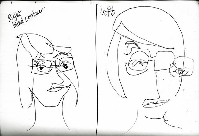 640x438 My Art Journal Sketchbook Skool More Playing Lessons, Every Day - Left Hand Sketch