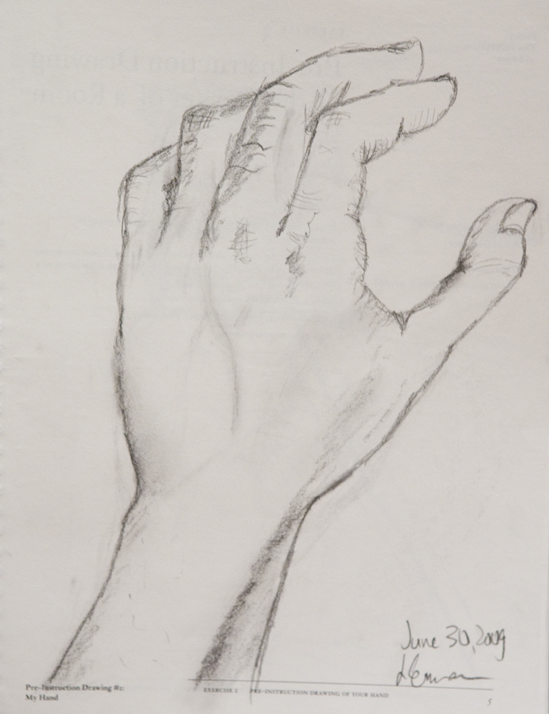 Left Hand Sketch at PaintingValley.com | Explore collection of Left ...