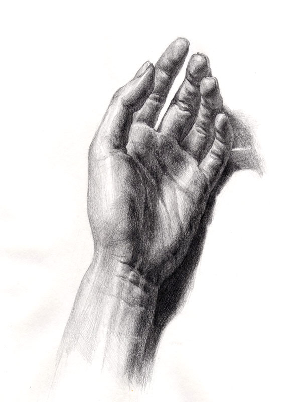 Left Hand Sketch at PaintingValley.com | Explore collection of Left ...