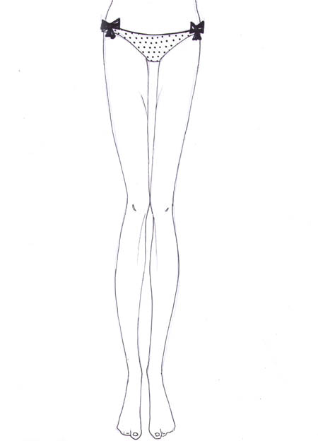 450x624 How To Draw Legs I Draw Fashion - Leg Sketch
