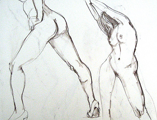 504x386 Legs And The Figure - Leg Sketch