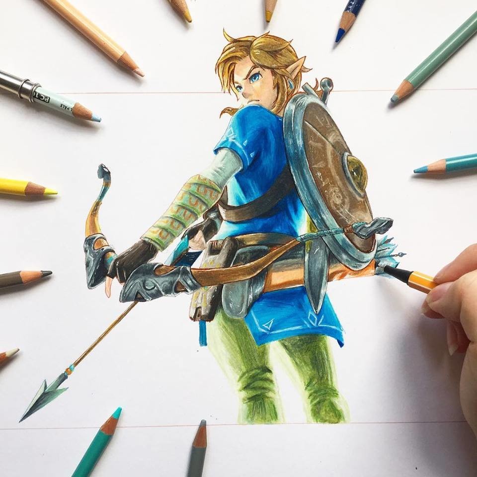 Legend Of Zelda Link Sketch at PaintingValley.com | Explore collection ...