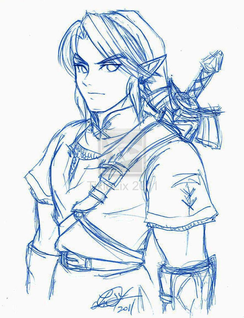 783x1021 The Legend Of Zelda Legend Of Zelda Legend Of - Legend Of Zelda Link Sketch