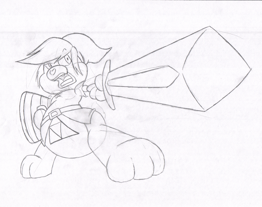 1076x850 Care Bears Legend Of Zelda Link Sketch By Virus 20 - Legend Of Zelda Link Sketch