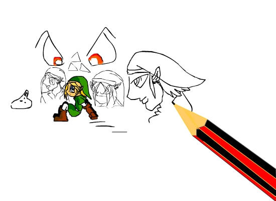 550x400 Legend Of Zelda Link Sketches By Thesilentbob - Legend Of Zelda Sketches