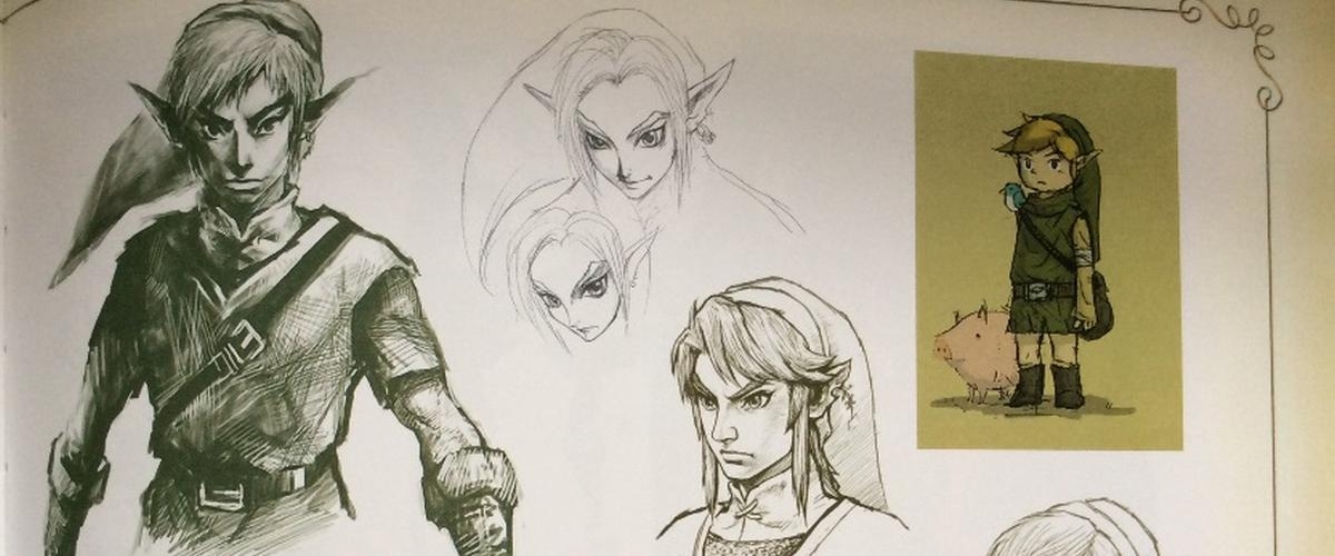 1200x500 The Legend Of Zelda Art Book Reveals A 25 30 Year Old Link Shacknews - Legend Of Zelda Sketches
