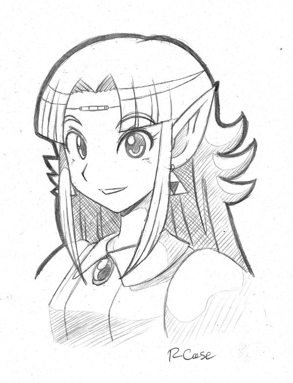 599x783 Zelda A Link To The Past Bust Sketch By Rongs1234 Everything - Legend Of Zelda Sketches