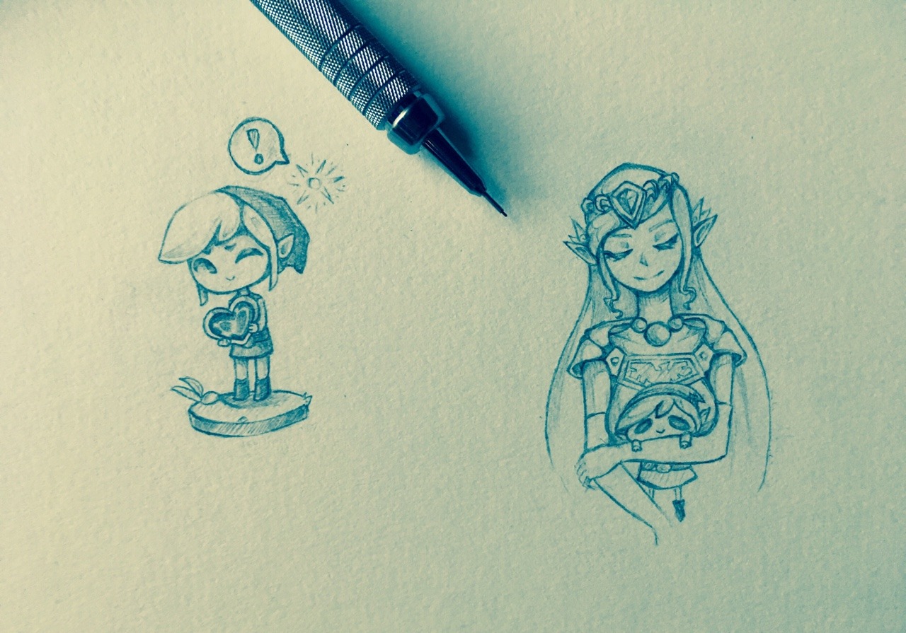 1280x895 Some Of My Old Legend Of Zelda Sketches! - Legend Of Zelda Sketches