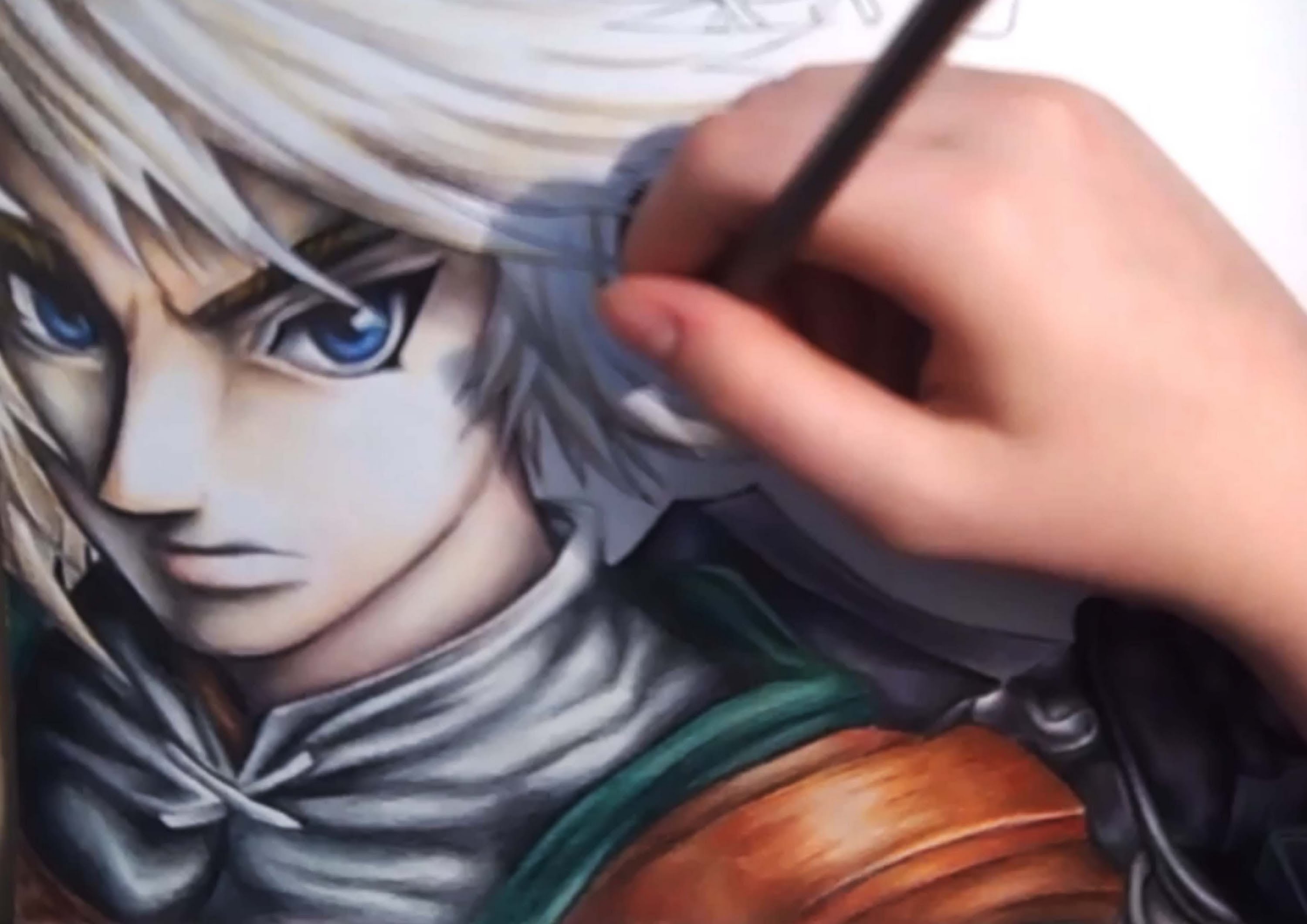 3000x2121 Drawing Link From The Legend Of Zelda - Legend Of Zelda Sketches