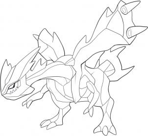 302x278 How To Draw Kyurem - Legendary Pokemon Sketch
