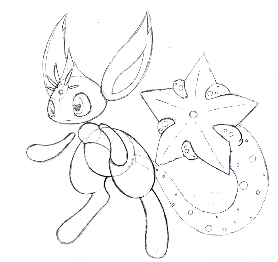 900x848 Liteneium - Legendary Pokemon Sketch