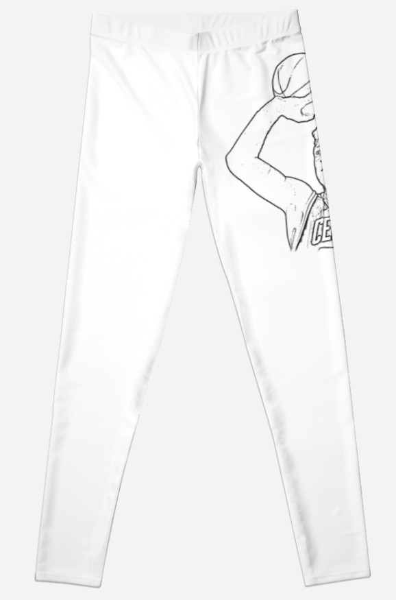 578x875 Larry Bird Deadeye Shoulder Cannon Fire When Ready Minimalist - Leggings Sketch
