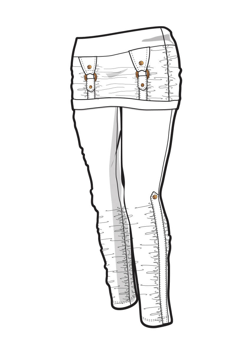 848x1186 Sakura Leggings - Leggings Sketch