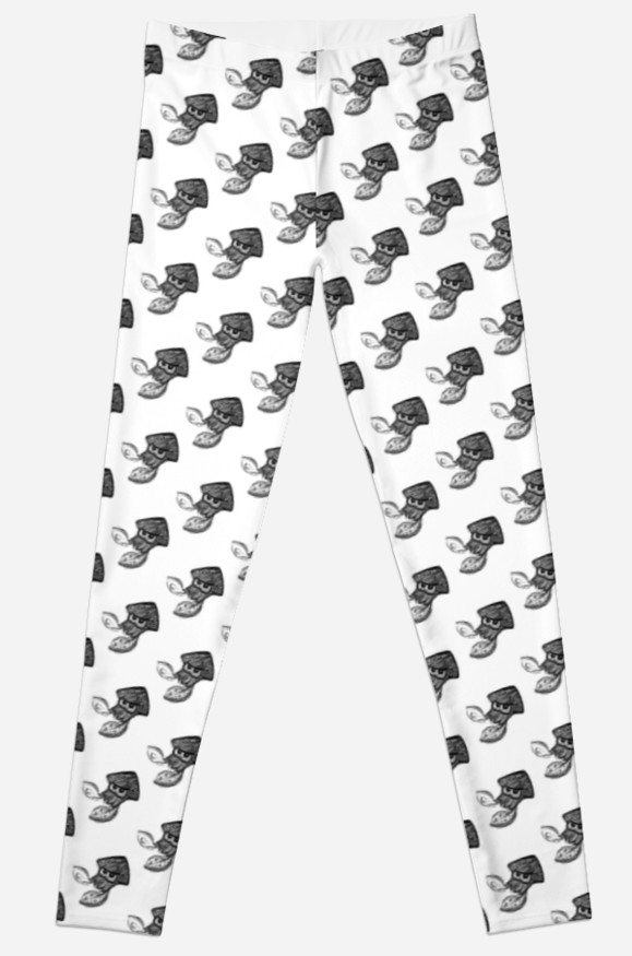 579x875 Sketch Squid Leggings By Ethan Hanbury Redbubble - Leggings Sketch