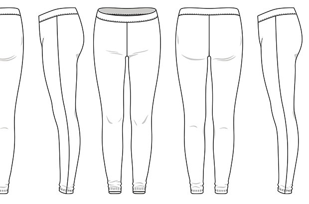 Leggings Sketch at PaintingValley.com | Explore collection of Leggings ...