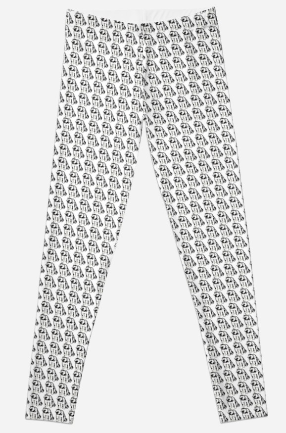 578x875 Grizzly Bear Sketch Leggings By Annamaeve Redbubble - Leggings Sketch