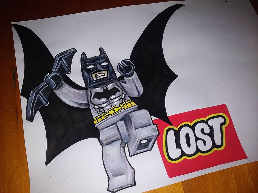 1024x768 Lost 2016 - Lego Batman Sketch