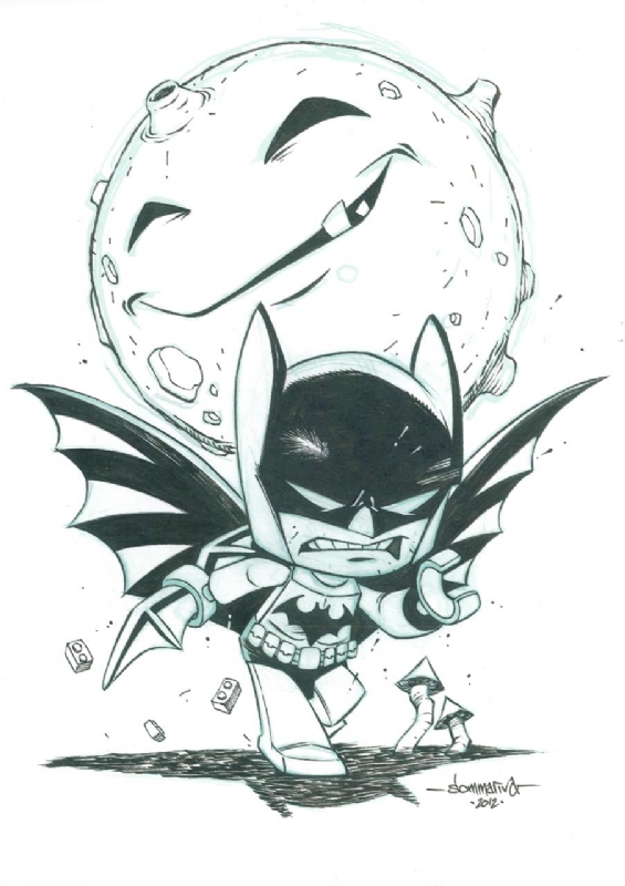 565x800 Lego Batman - Lego Batman Sketch