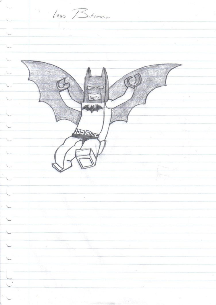 752x1063 Lego Batman Sketch By Moniek Kuuper - Lego Batman Sketch