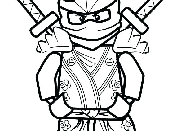 600x425 Ninja Coloring Pictures Drawings Evil Green Pages Showing With - Lego Ninjago Sketch