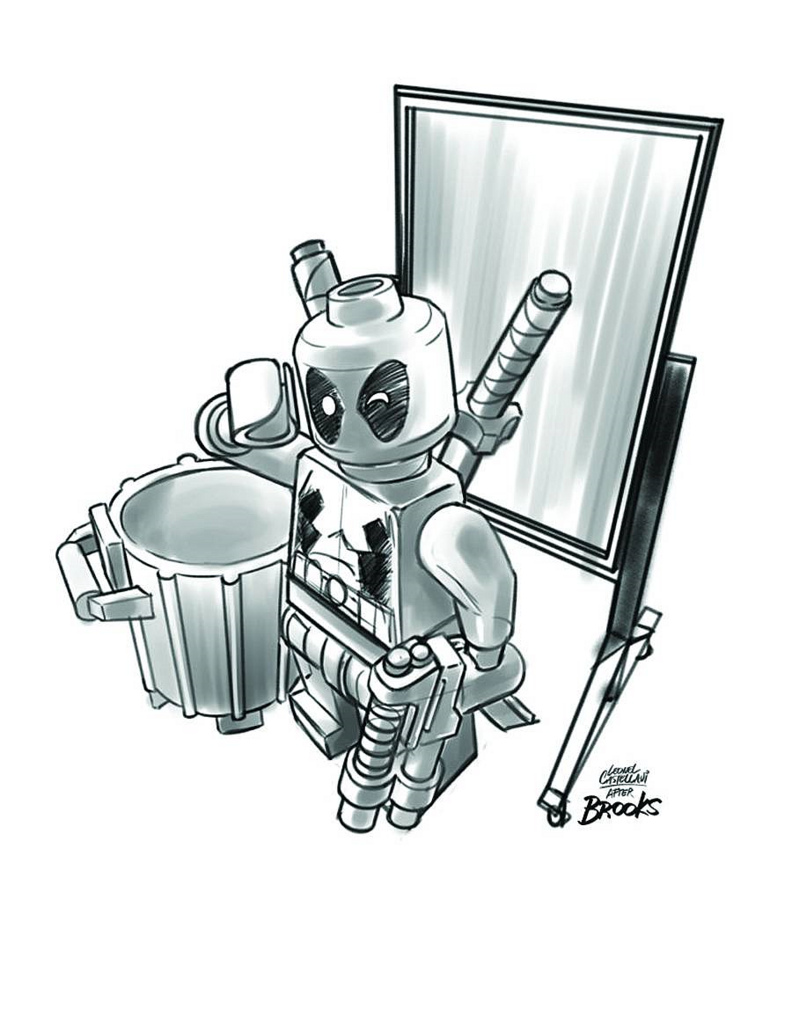 792x1024 Secret Avengers - Lego Sketch