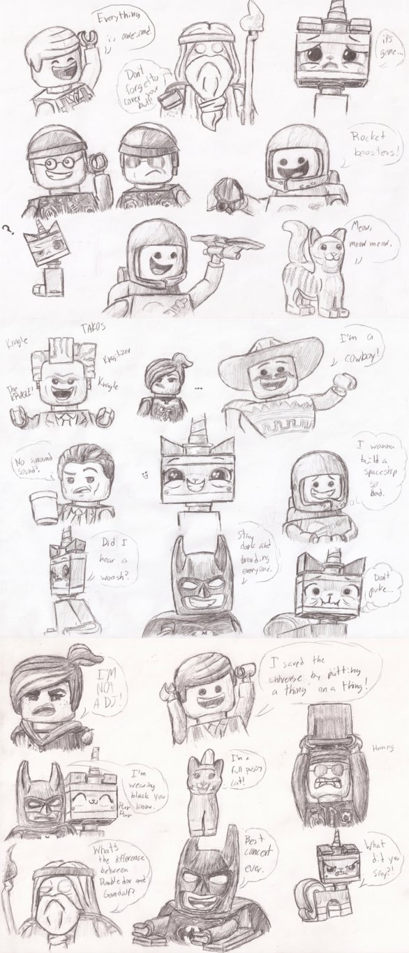 586x1365 So Many Lego Sketches By Paleodraw - Lego Sketch