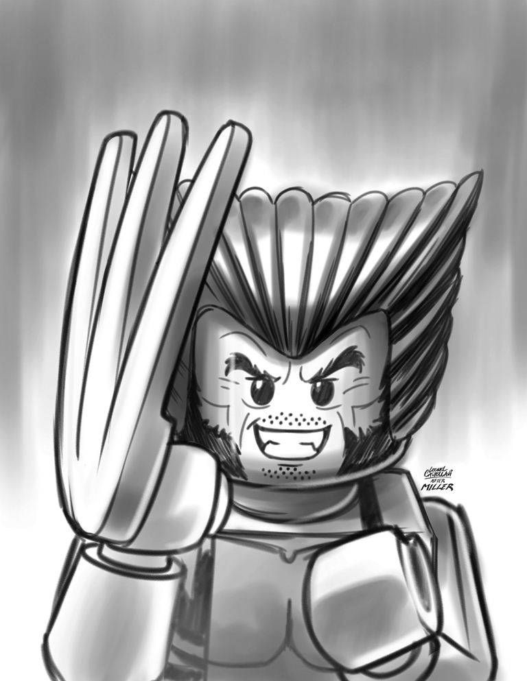 768x993 X Men - Lego Sketch
