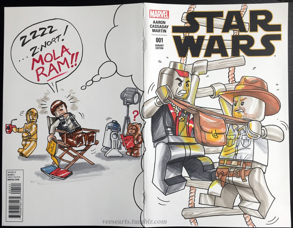 1027x800 Lego Star Wars Amp Indiana Jones Sketch Comic Cover, In Dan - Lego Star Wars Sketch