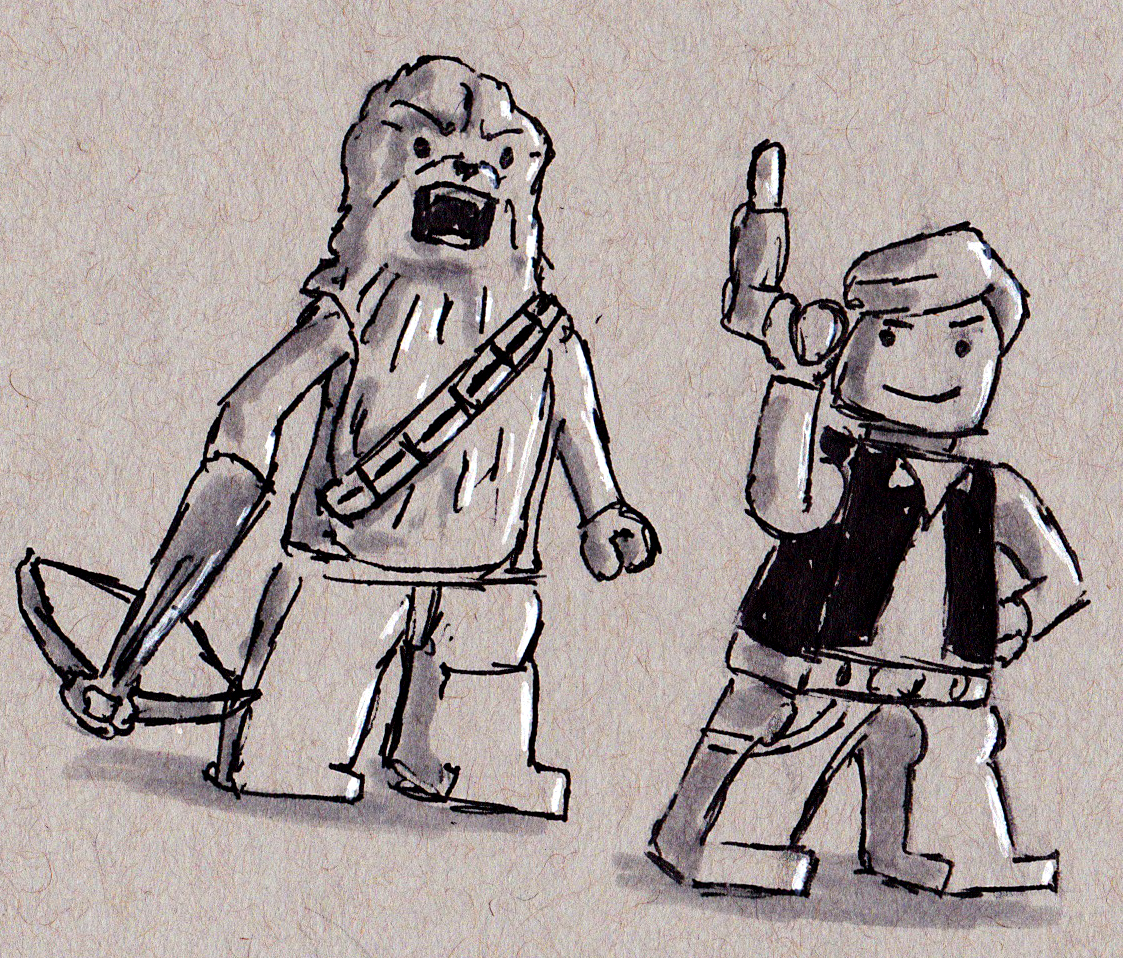 1123x958 Sketched Screenings Lego Star Wars Specials - Lego Star Wars Sketch