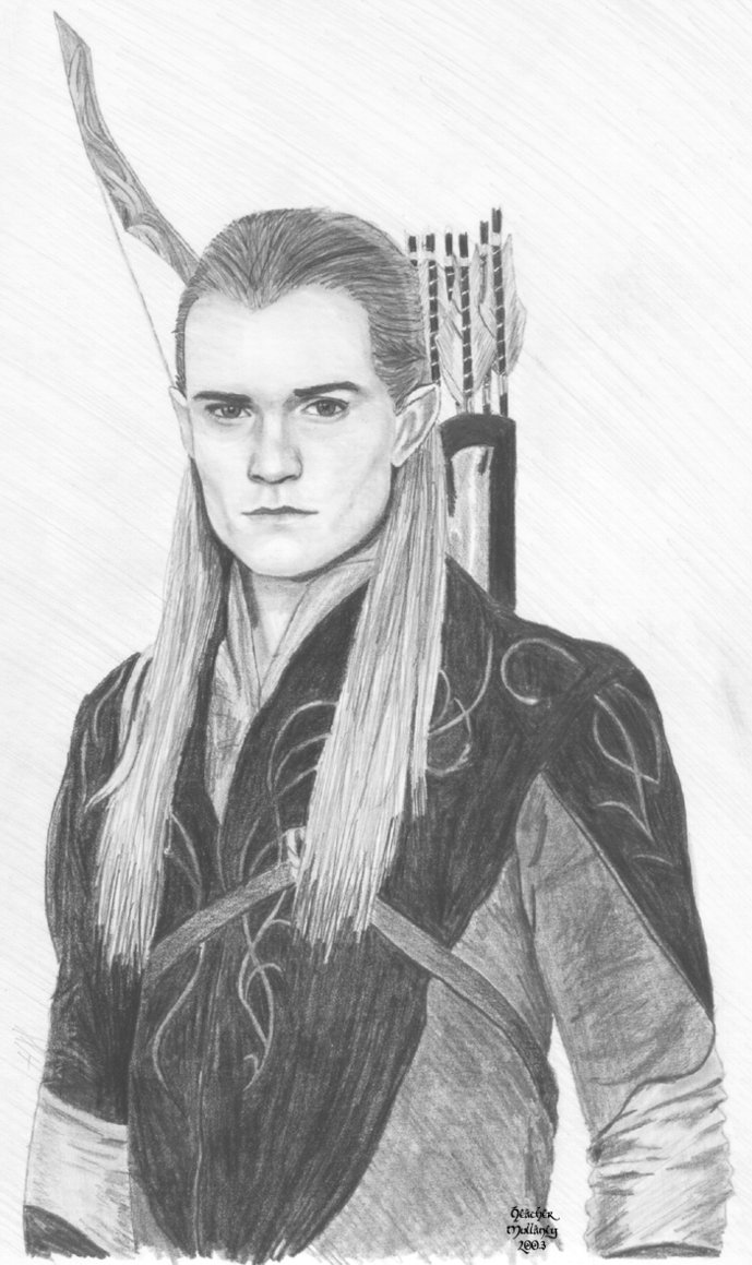 Legolas Sketch at PaintingValley.com | Explore collection of Legolas Sketch