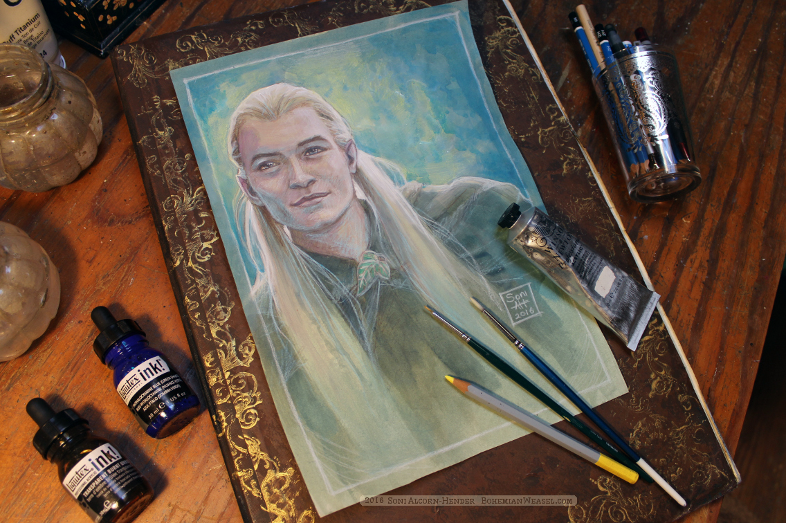 1136x756 Legolas Sketch Bohemian Weasel - Legolas Sketch