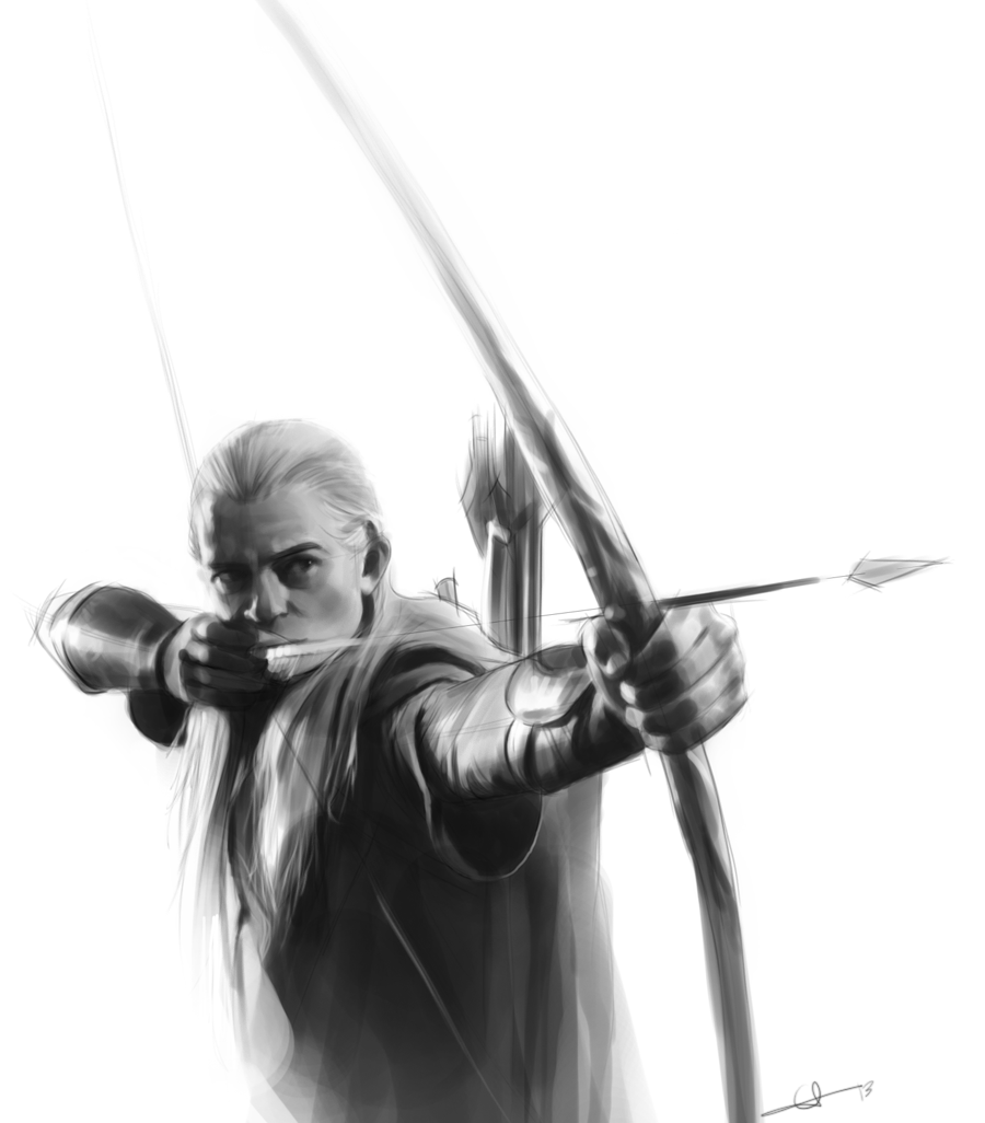 900x1026 Legolas Sketch By On @ What - Legolas Sketch