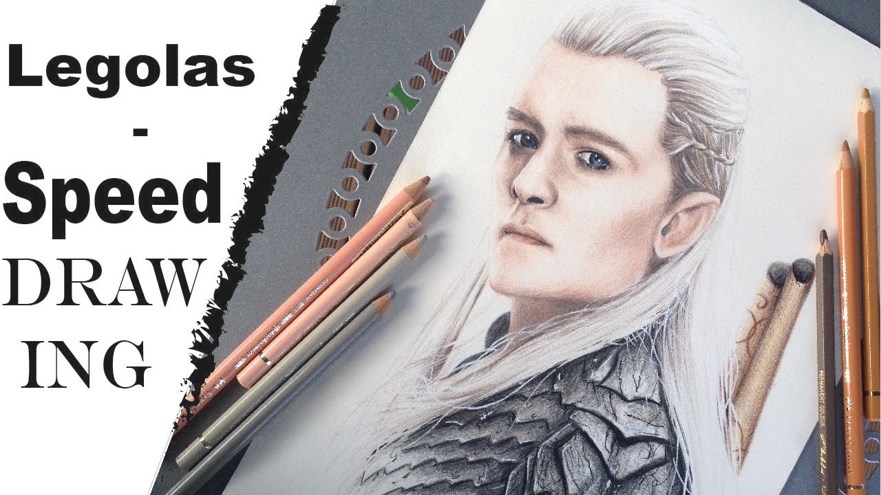 1280x720 Speed Drawing Of Legolas From Lord Of The Rings - Legolas Sketch