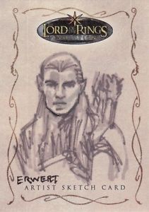 211x300 Topps Lord Of The Rings Evolution Scott Ewert Legolas Sketch - Legolas Sketch