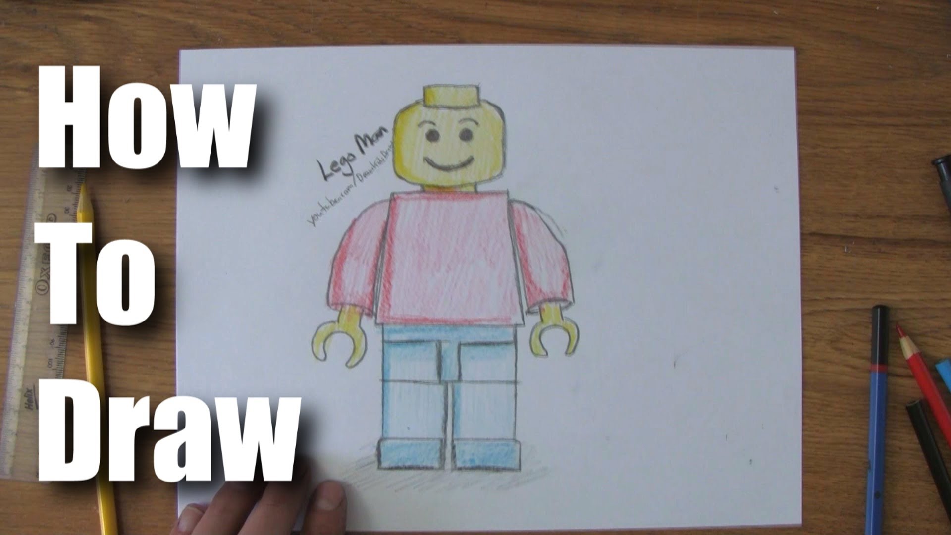 1920x1080 How To Draw A Lego Man - Legoman Sketches