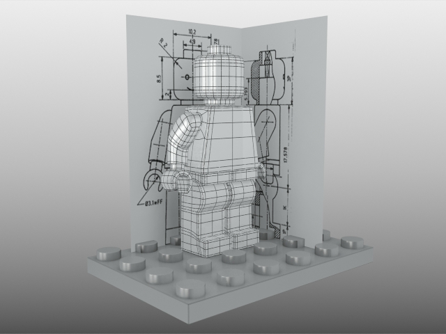 640x480 Cgtalk 3d Lego Character - Legoman Sketches