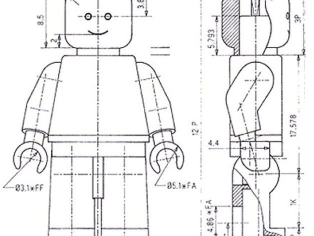 lego figure sketch