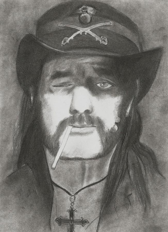 652x900 Lemmy Drawing By Amber Stanford - Lemmy Sketch