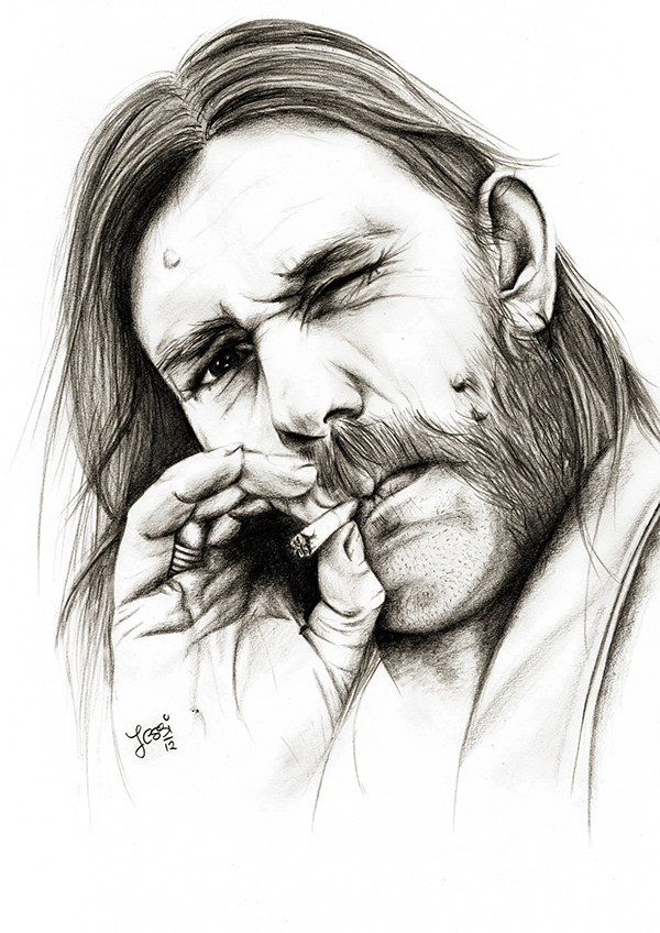 600x848 Lemmy Kilmister On Behance - Lemmy Sketch