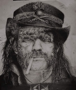 320x381 Pencil Drawing Of The One And Only, Lemmy Kilmister, Done On A3 - Lemmy Sketch