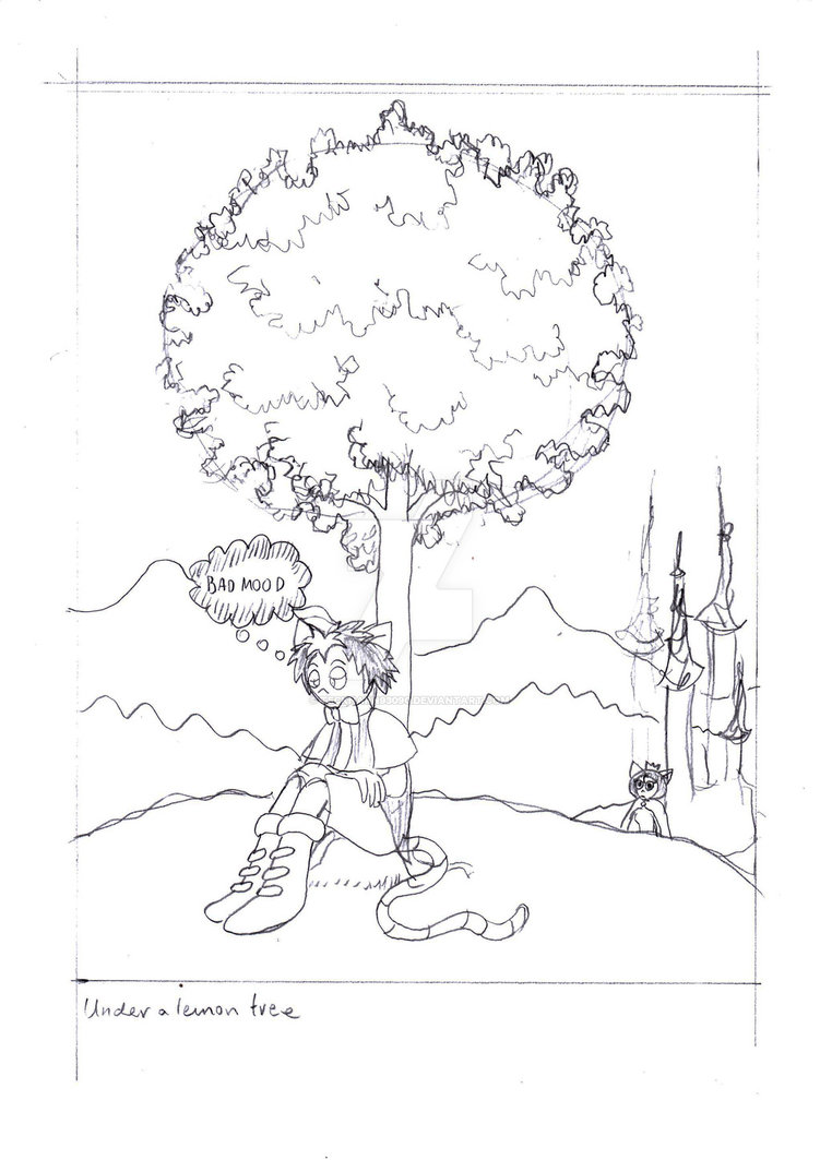 751x1063 Lemon Tree - Lemon Tree Sketch