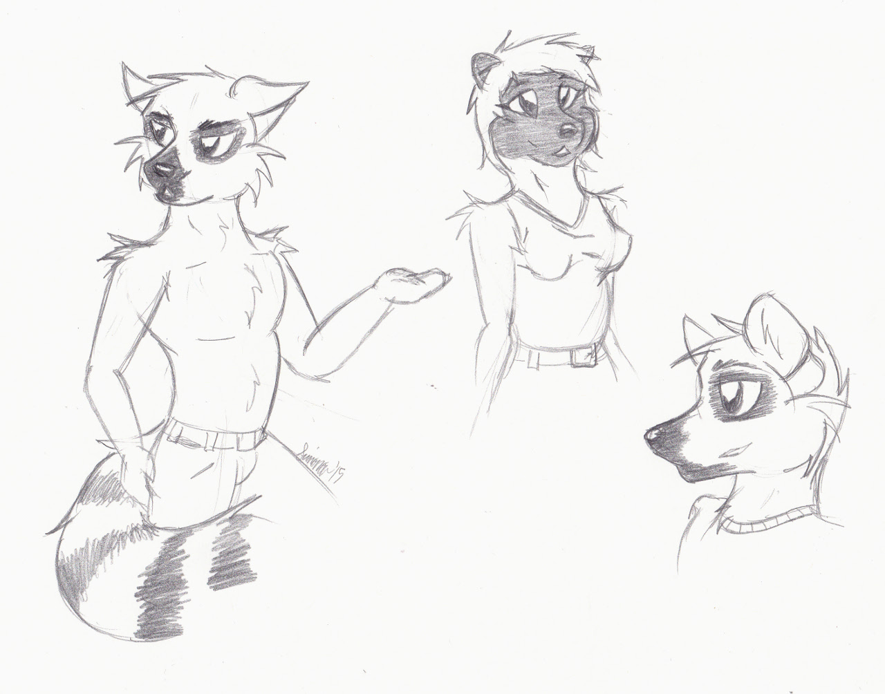 1280x1004 Lemur Sketches Weasyl - Lemur Sketch