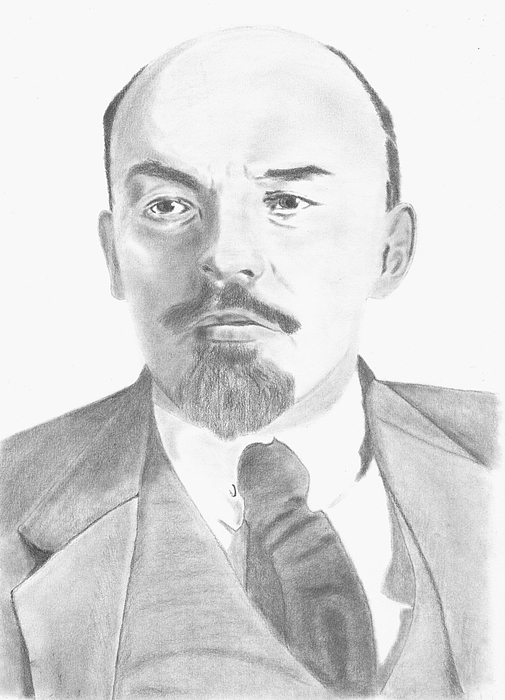 505x700 Vladimir Lenin Drawing By Kanase Hangputjaikarn - Lenin Sketch