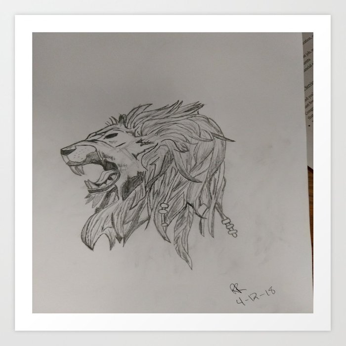 700x700 Leo Sketch Art Print By Deadpool1389 Society6 - Leo Sketch
