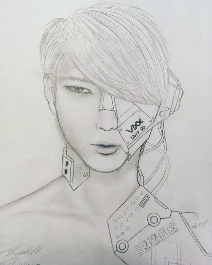 720x900 Cyborg Leo Sketch Vixx Amino Amino - Leo Sketch