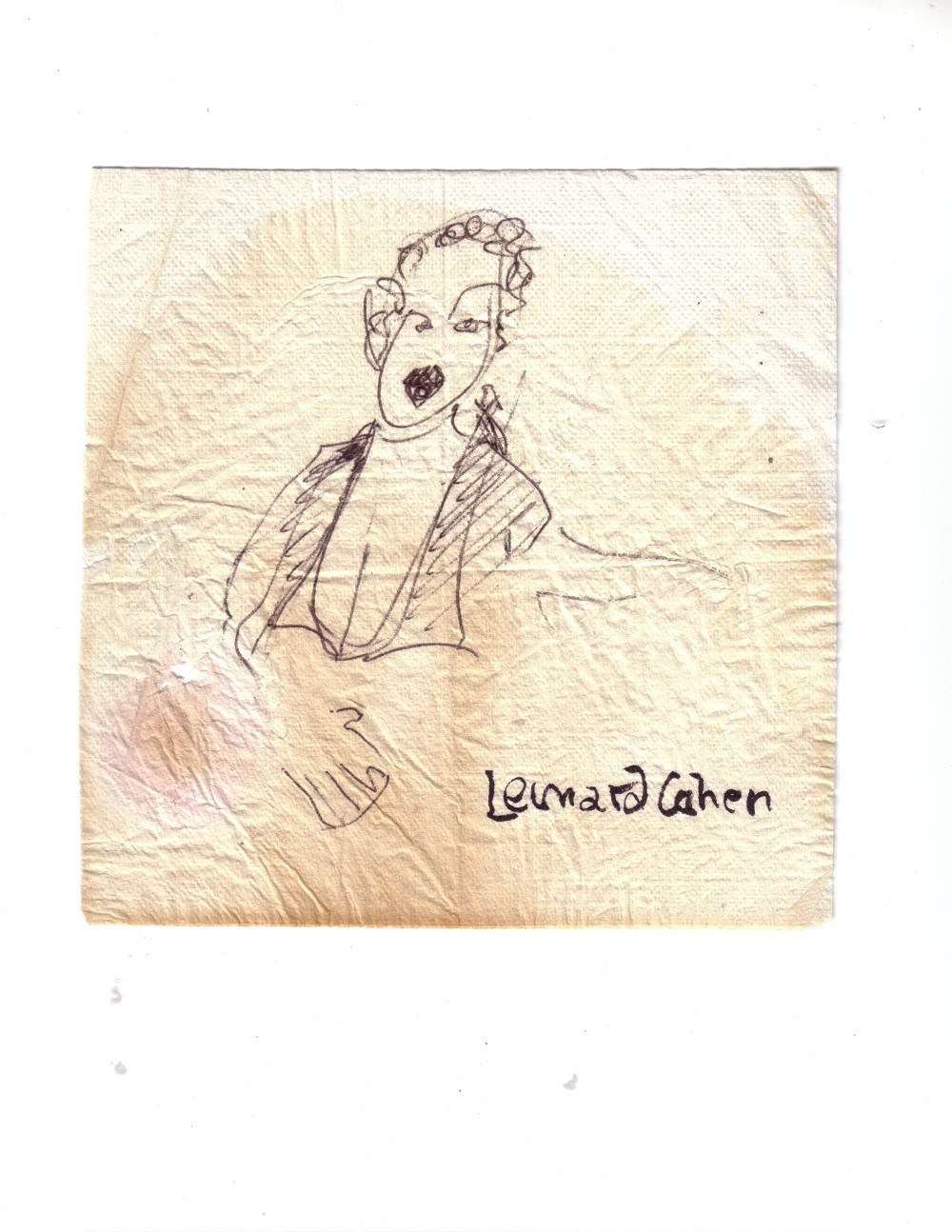1000x1294 Leonard Cohen Art - Leonard Cohen Sketches